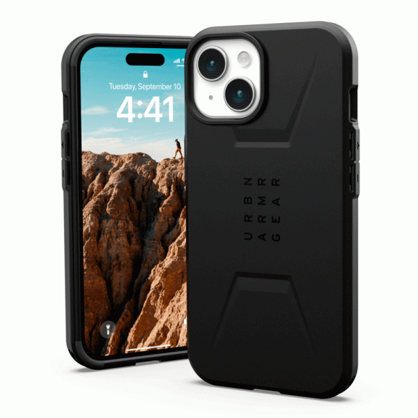 iPhone 15 UAG CIVILIAN Series Cover - MagSafe Kompatibel - Black Online