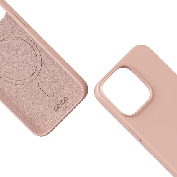 iPhone 15 Epico Silikone Cover - MagSafe Kompatibel - Lyserød Online Hot Sale