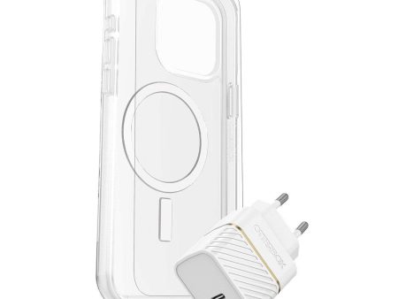 OtterBox iPhone 15 Pro Max Protection + Power Kit - MagSafe Cover, Skærmbeskyttelse & 30W Vægoplader For Cheap