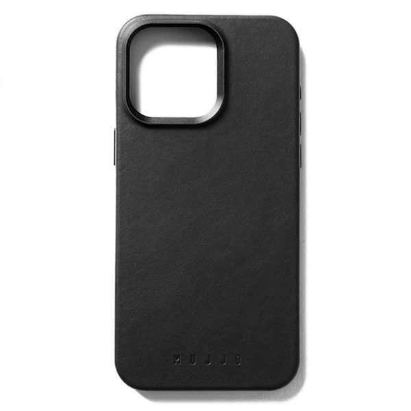 Mujjo iPhone 15 Pro Max Leather Case - MagSafe Kompatibel - Sort Online Sale