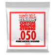 Ernie Ball 1250EB Classic Pure Nickel Wound Custom Gauge Electric Guitar String - 0.050 For Sale