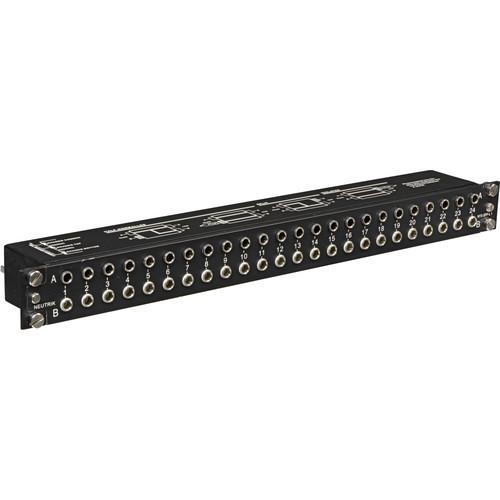 Neutrik Balanced Patch Bay NYS-SPP-L-1 48-Point 14 Trs Balanced Patch Bay Supply