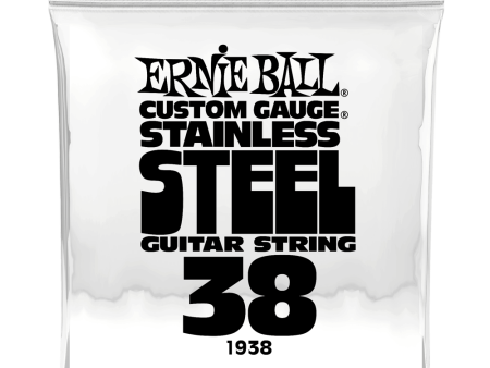 Ernie Ball 1938EB Custom Gauge Stainless Steel Wound Electric Guitar String - 0.038 Online Sale