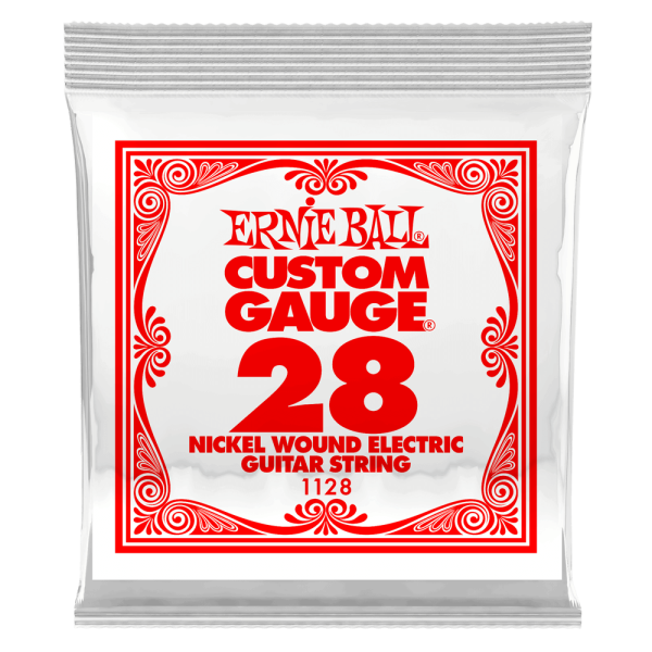 Ernie Ball 1128EB Nickel Wound Electric Custom Gauge Electric Guitar String - 0.028 Online Sale