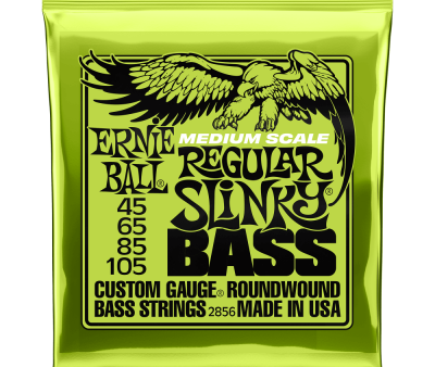 Ernie Ball 2856EB Regular Slinky Medium Scale Bass Strings 45-105 Hot on Sale