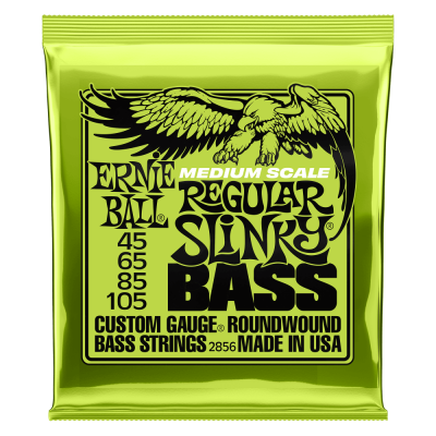 Ernie Ball 2856EB Regular Slinky Medium Scale Bass Strings 45-105 Hot on Sale