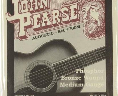 John Pearse JP700M Phosphor Bronze Acoustic Guitar Strings - Medium Gauge on Sale