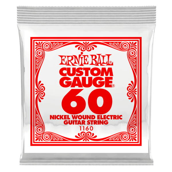 Ernie Ball 1160EB Nickel Wound Electric Custom Gauge Electric Guitar Strings - 0.060 on Sale