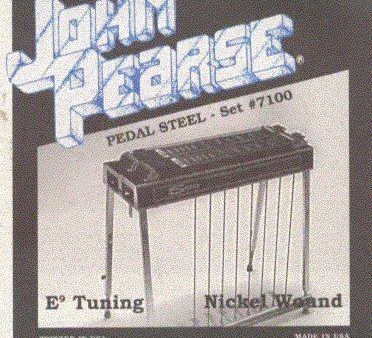 John Pearse JP7100 Nickel Wound Pedal Steel Guitar Strings - E9 Tuning For Cheap