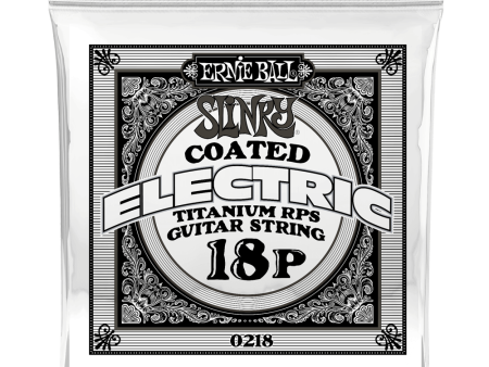 Ernie Ball 0218EB Slinky Coated Titanium Reinforced Plain Electric Guitar String - 0.018 Online