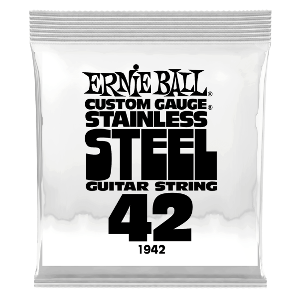 Ernie Ball 1942EB Custom Gauge Stainless Steel Wound Electric Guitar String - 0.042 Discount