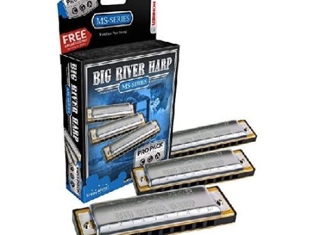 Hohner 3P590BX Big River Harp Harmonica - 3 Pack For Sale