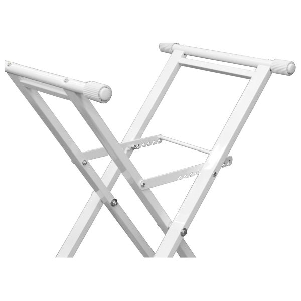 Odyssey LTBXSWHT - White Heavy-Duty X-Stand for DJ Coffins and Controller Cases Supply