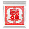 Ernie Ball 1168EB 3-Pack Nickel Wound Electric Custom Gauge Electric Guitar Strings - 0.068 Fashion