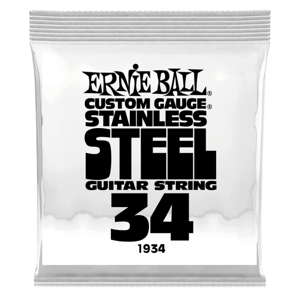 Ernie Ball 1934EB Custom Gauge Stainless Steel Wound Electric Guitar String - 0.034 For Discount