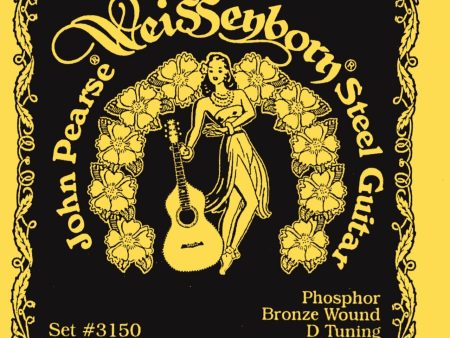 John Pearse JP3150 Phosphor Bronze Weissenborn Steel Guitar Strings - Heavy D Tuning Sale