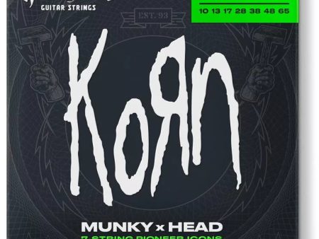 Dunlop KRHCN1065 Heavy Core Korn Electric Guitar Strings - .010-.065 7-string Online Hot Sale