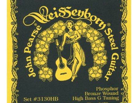 John Pearse JP3130 Phosphor Bronze Weissenborn Steel Guitar Strings - High Bass G Tuning Online