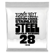 Ernie Ball 1928EB Custom Gauge Stainless Steel Wound Electric Guitar String - 0.028 Hot on Sale