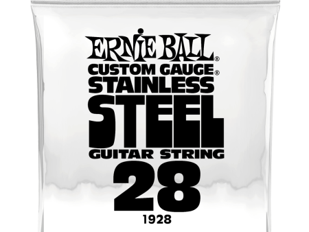 Ernie Ball 1928EB Custom Gauge Stainless Steel Wound Electric Guitar String - 0.028 Hot on Sale