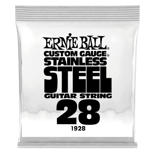 Ernie Ball 1928EB Custom Gauge Stainless Steel Wound Electric Guitar String - 0.028 Hot on Sale