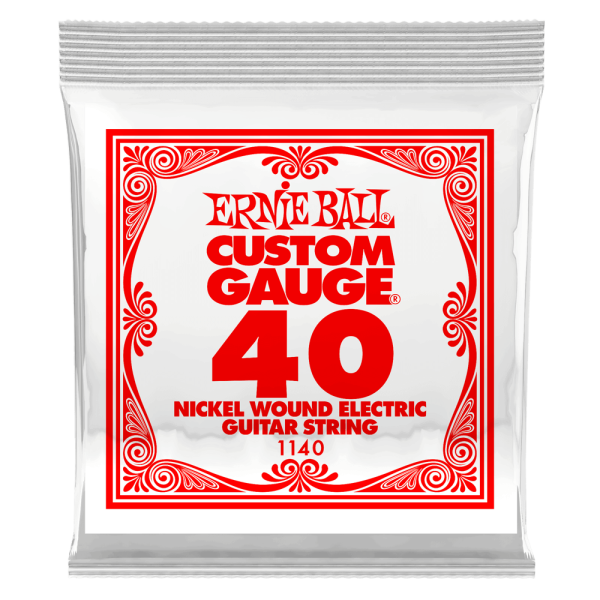 Ernie Ball 1140EB Nickel Wound Electric Custom Gauge Electric Guitar String - 0.040 Sale