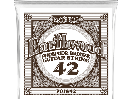 Ernie Ball 1842EB Earthwood Phosphor Bronze Acoustic Guitar String - 0.042 For Cheap