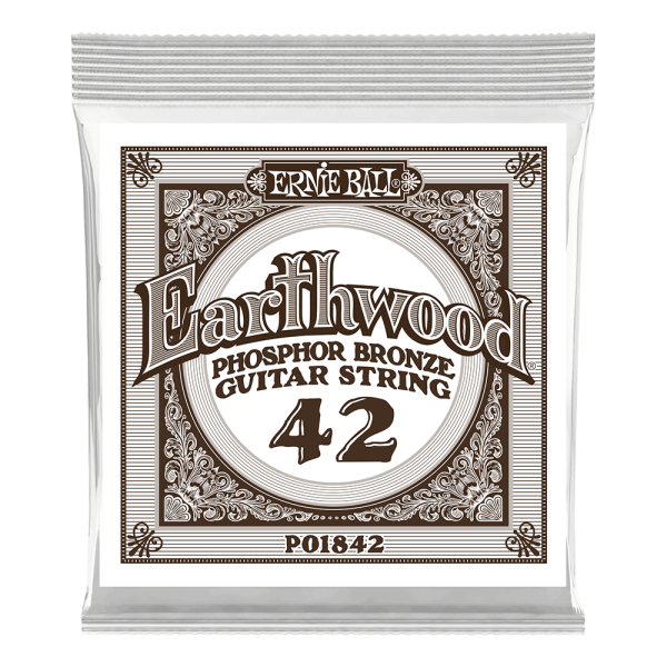 Ernie Ball 1842EB Earthwood Phosphor Bronze Acoustic Guitar String - 0.042 For Cheap