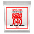 Ernie Ball 1240EB Classic Pure Nickel Wound Custom Gauge Electric Guitar String - 0.040 Online now