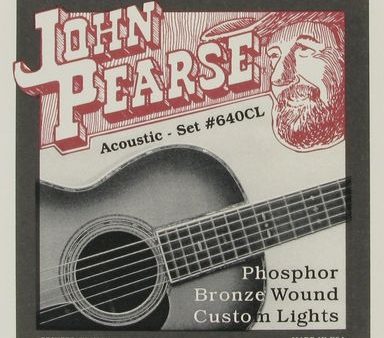 John Pearse JP640 Phosphor Bronze Acoustic Guitar Strings - Custom Lights Fashion