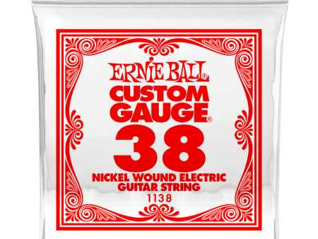 Ernie Ball 1138EB Nickel Wound Electric Custom Gauge Electric Guitar String - 0.038 Online Sale