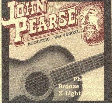 John Pearse JP500XL Phosphor Bronze Acoustic Guitar Strings - Extra Light Supply