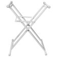 Odyssey LTBXSWHT - White Heavy-Duty X-Stand for DJ Coffins and Controller Cases Supply