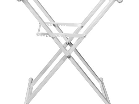 Odyssey LTBXSWHT - White Heavy-Duty X-Stand for DJ Coffins and Controller Cases Supply