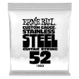 Ernie Ball 1952EB Custom Gauge Stainless Steel Wound Electric Guitar String - 0.052 For Discount