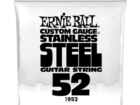 Ernie Ball 1952EB Custom Gauge Stainless Steel Wound Electric Guitar String - 0.052 For Discount