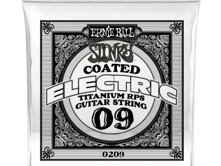 Ernie Ball 0209EB Slinky Coated Titanium Reinforced Plain Electric Guitar String - 0.009 Discount