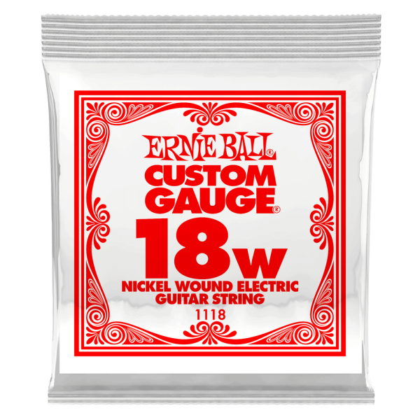 Ernie Ball 1118EB Nickel Wound Electric Custom Gauge Electric Guitar String - 0.018 For Discount