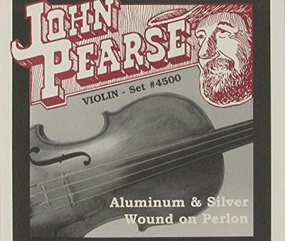 John Pearse JP4500 Aluminum & Silver Wound on Perlon Violin Strings For Sale