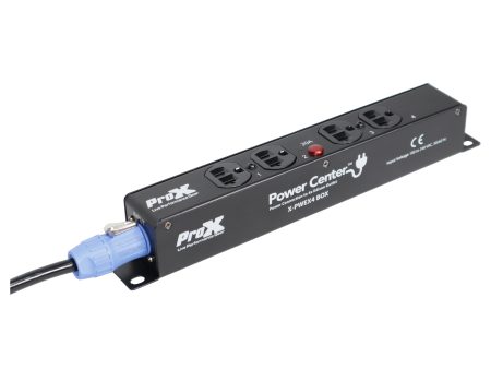 ProX X-PWEX4BOX Power Connector to 4-Way Edison Power Outlet Sale