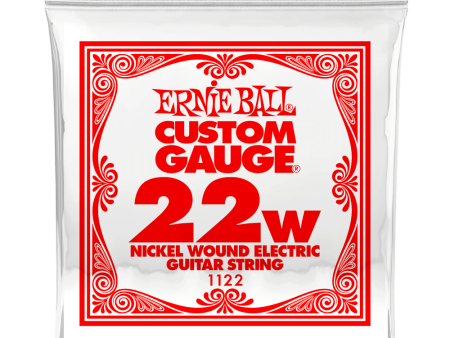 Ernie Ball 1122EB Nickel Wound Electric Custom Gauge Electric Guitar String - 0.022 Online Sale