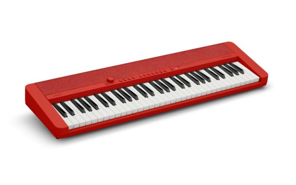 Casio CTS1 61-Key Portable Keyboard - Red Supply