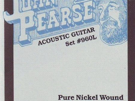 John Pearse JP960L Pure Nickel Acoustic Guitar Strings - Light Gauge Discount