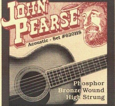 John Pearse JP620HS Phosphor Bronze Acoustic Guitar Strings - High Strung Fashion