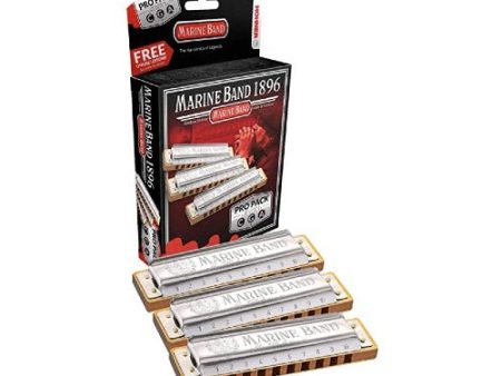 Hohner 3P1896BX Marine Band 1896 Classic Diatonic Harmonica - 3 Pack Online now