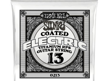 Ernie Ball 0213EB Slinky Coated Titanium Reinforced Plain Electric Guitar String - 0.013 Online Sale