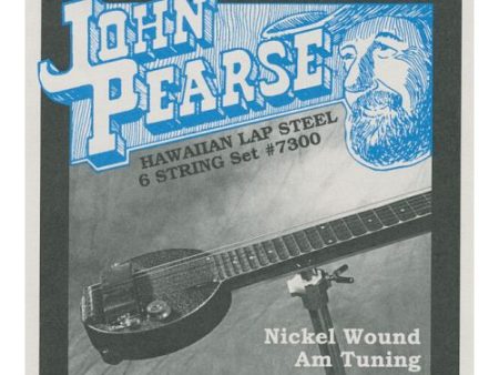 John Pearse JP7300 Nickel Wound 6-String Hawaiian Lap Steel Guitar Strings - Am Tuning Online now