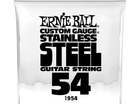 Ernie Ball 1954EB Custom Gauge Stainless Steel Wound Electric Guitar String - 0.054 Online Hot Sale