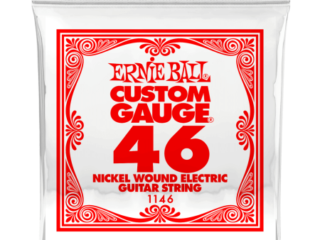 Ernie Ball 1146EB Nickel Wound Electric Custom Gauge Electric Guitar String - 0.046 Supply