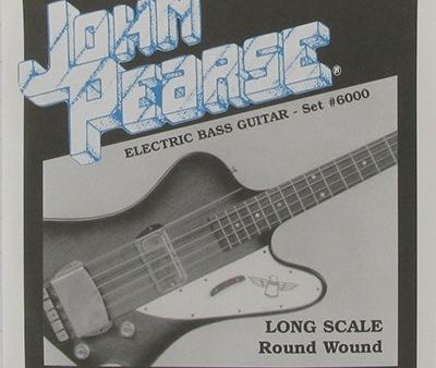 John Pearse JP6000 Nickel Electric Bass Guitar Strings - Long Scale Online Sale